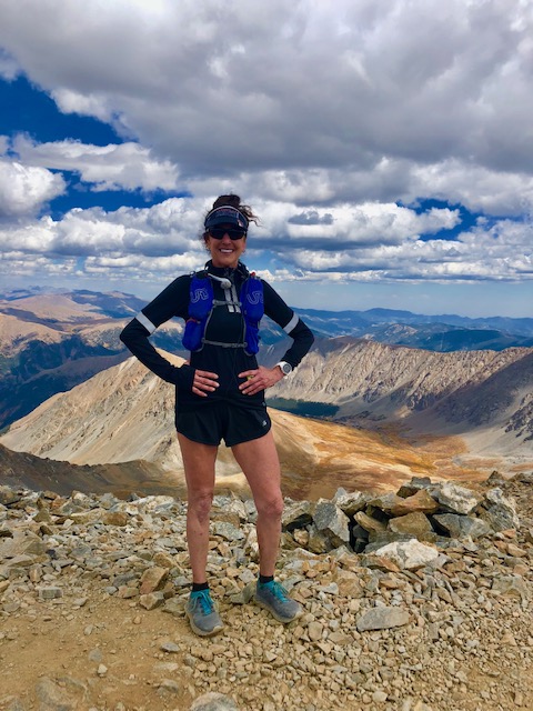 Diane After Running to the top of Grays Peak